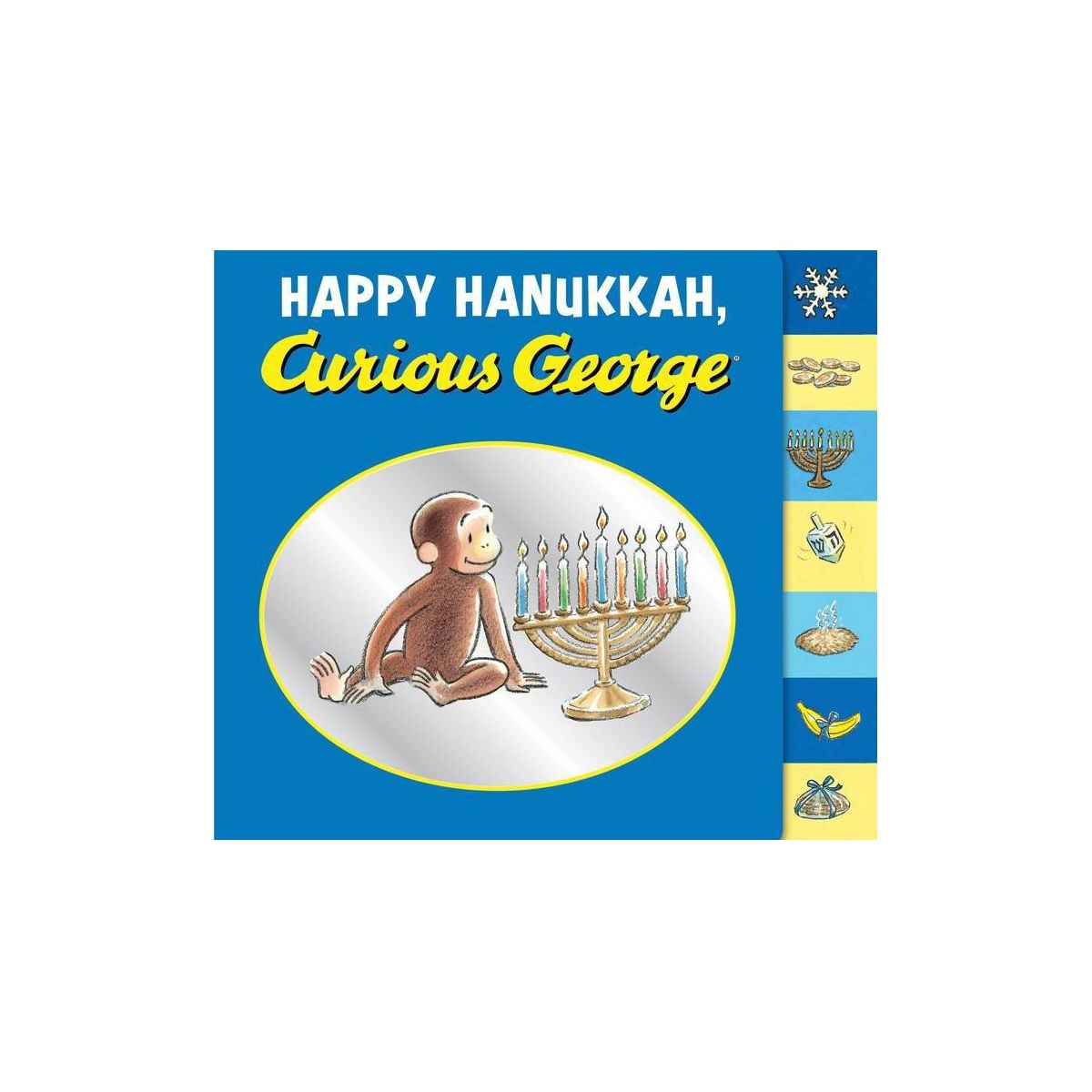 Happy Hanukkah, Curious George By Emily Flaschner Meyer - By Emily Flaschner Meyer ( Board Book )