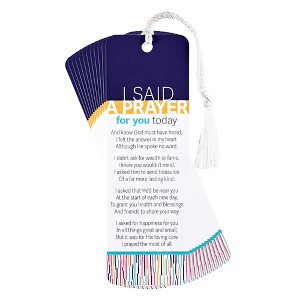 Dicksons I Said A Prayer for You, Multicolor 6 x 2 Inch Laminated Cardstock Tassel Bookmark; Pack of 12 - 1 of 2