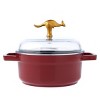 Curtis Stone 42oz Cast Aluminum Mini Baker with Kangaroo Lid Knob Refurbished - 2 of 4