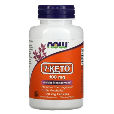 Now Foods 7-KETO, 100 mg, 120 Veg Capsules, Weight Loss Supplements