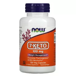 NOW Foods 7-KETO, 100 mg, 120 Veg Capsules