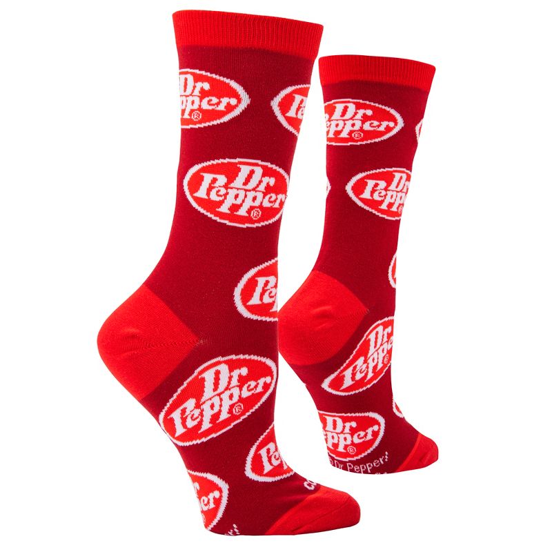 Cool Socks, Dr. Pepper Fun Retro Print Novelty Gift Socks for Men & Women Sizes, 3 of 6