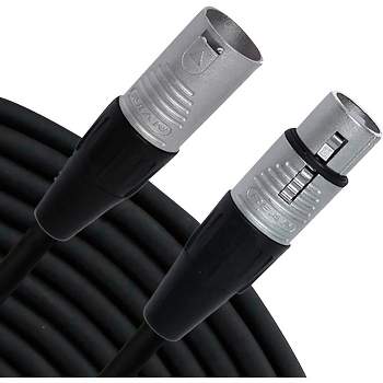 Câble audio XLR Mâle- XLR Femelle 20,0m 7mm Noir