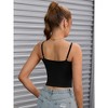 INSPIRE CHIC 3 Pcs Women's Ribbed Spaghetti Straps Shapewear Camisoles - 2 of 4