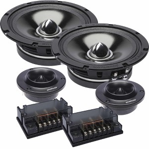 PowerBass 4XL-65C - 6.5" Shallow Mount Midrange Component Set - 1 of 4