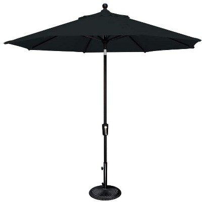 SimplyShade Catalina 108" Octagon Push Button Tilt Umbrella in Black Finish