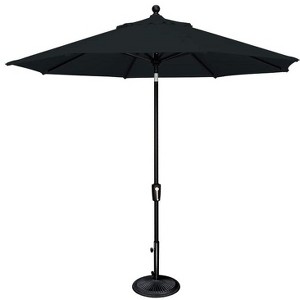 SimplyShade Catalina 108" Octagon Push Button Tilt Umbrella in Black Finish - 1 of 4