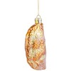 Northlight Glittered Golden Pierogi Glass Christmas Ornament - 5" - 4 of 4
