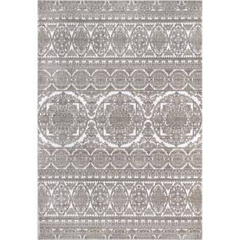 nuLOOM Contemporary Jeannie Floral Contemporary - Beige 4' x 6'