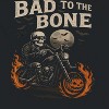 Rerun Island Men Bad To The Bone Bike Short Sleeve Graphic Cotton T-Shirt - 2 of 4
