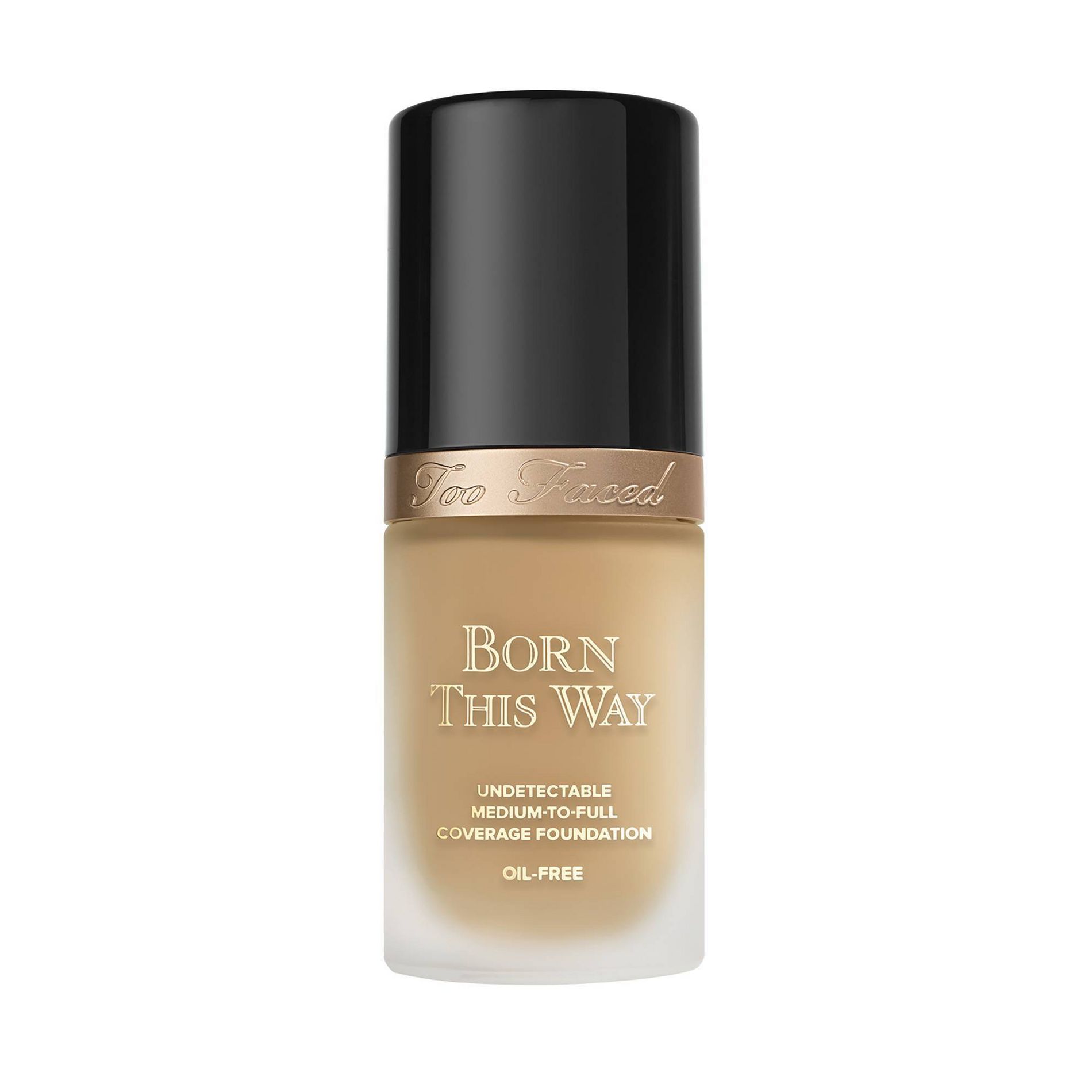 Too Faced Born This Way Finish Longwear Liquid Foundation - Golden Beige - 1 fl oz - Ulta Beauty: Smoothing, Oil Control, Contains Hyaluronic Acid