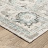 Oriental Weavers Windham WIN04 Ivory / Teal Blue Indoor Area Rug - 2'6" x 10' - 2 of 4