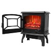 Karl Home 1400-Watt 16.5-inchW Freestanding Fireplace Stove in Black - 2 of 4