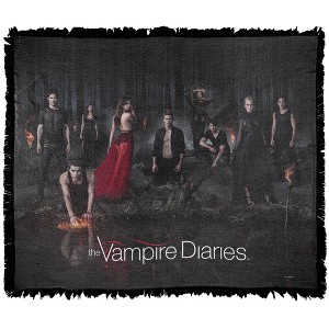The Vampire Diaries Group Poster Blanket 50"x60" Woven Tapestry - 1 of 4