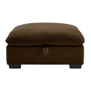 Polyester Polyester Ottomans Footrest to Combine with 2 Seater Sofa, 3 Seater Sofa and 4 Seater Sofa, Brown Polyester - 1 of 1