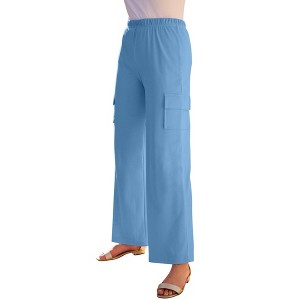 Roaman's Soft Knit Cargo Pants - 1 of 2