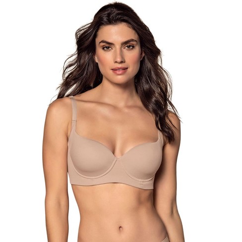 Leonisa Underwire Triangle Bra With High Coverage Cups - Beige 38b : Target