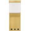 Cal Lighting LA-8034 Getafe Metal Led Bedside Wall Sconce with Rocker Switch and 2 USB Charging Ports, Gold - 3 of 4