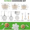 NutriChef 18-Piece Stylish Kitchen Cookware Set - 2 of 4