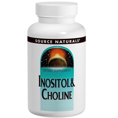 Inositol - Choline 400mg/400mg by Source Naturals, Inc.  -  50 Tablet