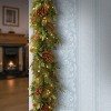 National Tree Company 6 ft. Juniper Mix Pine Garland with LED Lights - 2 of 3
