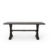 PAGED 70" Dining Table, Modern Kitchen Table with Aluminum Frame, Rectangle Patio Table for Indoor and Outdoor - 3 of 4