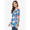 Woman Within Women's Plus Size Perfect Printed Short-Sleeve V-Neck Tee - 4 of 4