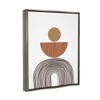 Stupell Industries Boho Shapes Stacked Abstract Round Curves Brown White - 3 of 4