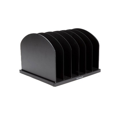 Mind Reader Metal 6 Slot Desktop Organizer Black