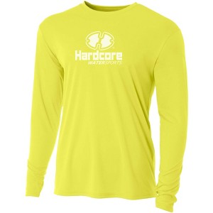 Hardcore Men's Long Sleeve Loose Fit Rash Guard Surf Shirt for Water Sports | Lightweight, Quick-Dry Swimwear - 1 of 4
