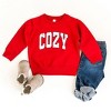 The Juniper Shop Cozy Worn Varsity Toddler Graphic Sweatshirt - 2 of 3
