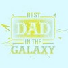 Men's Design By Humans Best Dad In Galaxy Badge By AmusingDesignCo T-Shirt - 2 of 2
