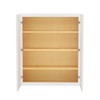 HOMLUX Easy-DIY 12 in D x 42 in H in Shaker White Ready to Assemble Wall Kitchen Cabinet 2 Doors-3 Shelves - 2 of 4