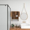 Bathroom Wall Cabinet With Adjustable Shelf, 2 Doors Towel Bar, And Paper Holder, Space-Saving Over Toilet Storage Cabinet - 3 of 4