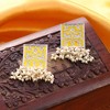 SOHI Women's Canary Yellow The Niloufar Drop Earrings - 2 of 4
