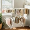 2-Level Foldable Clothes Drying Rack with Height-Adjustable Wings, Free-Standing Laundry Rack Clothes Dryer, 33 Drying Rails, and Sock Clips - 4 of 4
