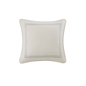 Harbor House Paisley Print Cotton Decorative Square Pillow, Off-White - 1 of 3