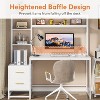 Okak Modern Home Office Huch Computer Desk with Open Shelves,Multifunctional Corner Writing Desk with for Study,Office,Studio - 4 of 4