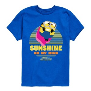 Boys' - Despicable Me - Minion Sunshine On My Mind Short Sleeve Graphic T-Shirt - 1 of 4