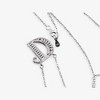 Anna-Kaci Silver Tone Initial Letter Pendant Necklace with Crystal Rhinestone Accents - 4 of 4