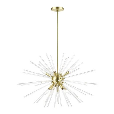 Livex Lighting Utopia 9 - Light Pendant in  Satin Brass
