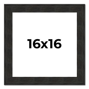 PosterPalooza | Square Contemporary Black Picture Frame - UV Acrylic, Foam Board Backing, Hanging Hardware - 1 of 4