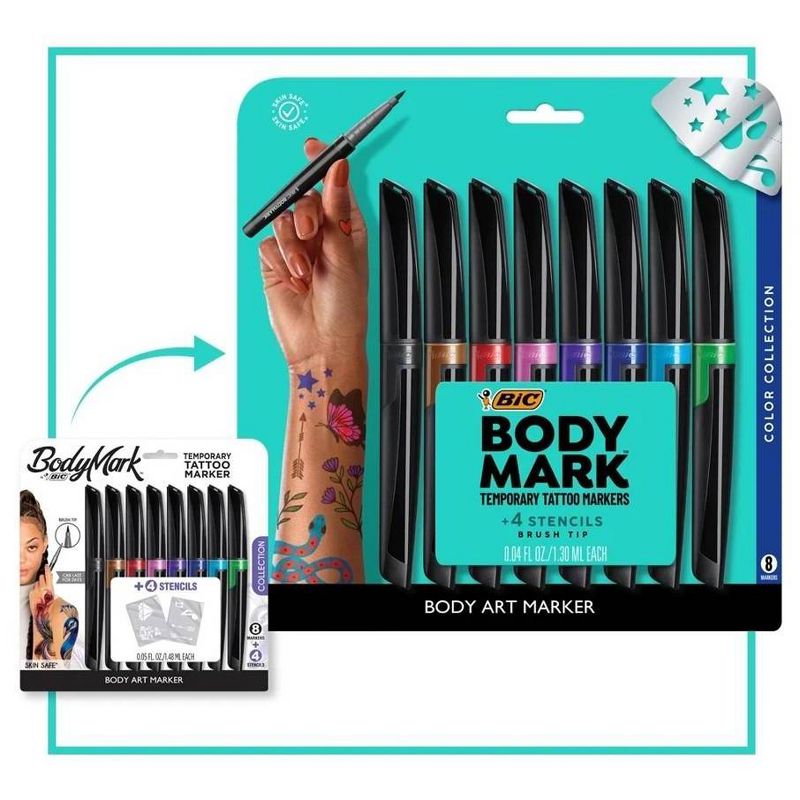 BodyMark by BIC 8pk Collection Tattoo Marker, 1 of 15