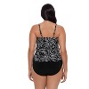 Trimshaper Women's Lena 4 Tier Ruffle Tankini Swimsuit Top - 3 of 3