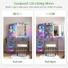 Vlsrka Vanity Desk with Mirror and LED RGB Lights - 2 of 3