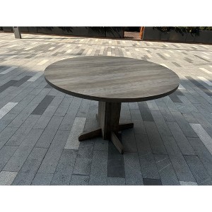 47" Round Dining Table for 4, Circle Kitchen Table Farmhouse Wood Kitchen & Dining Room Furniture - 1 of 1