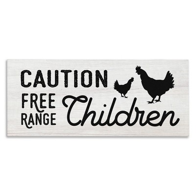 Stupell Industries Caution Free Range Children, 30" x 13"