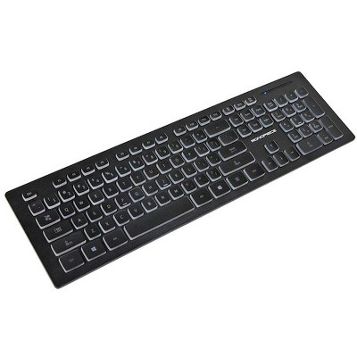 Monoprice Deluxe Backlit Keyboard - Black, Ideal for Office Desks, Workstations, Tables - Workstream Collection