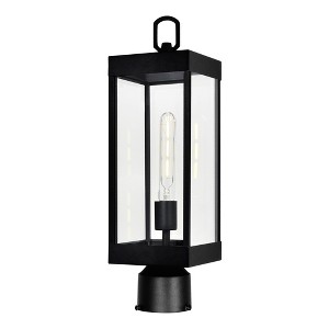 CWI Lighting Windsor 1 Light Black Outdoor Lantern Head - 1 of 4
