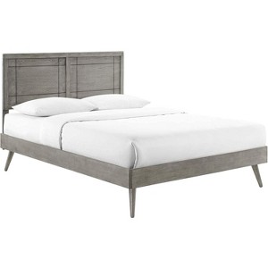 Modway Marlee Twin Wood Platform Bed With Splayed Legs - 1 of 3